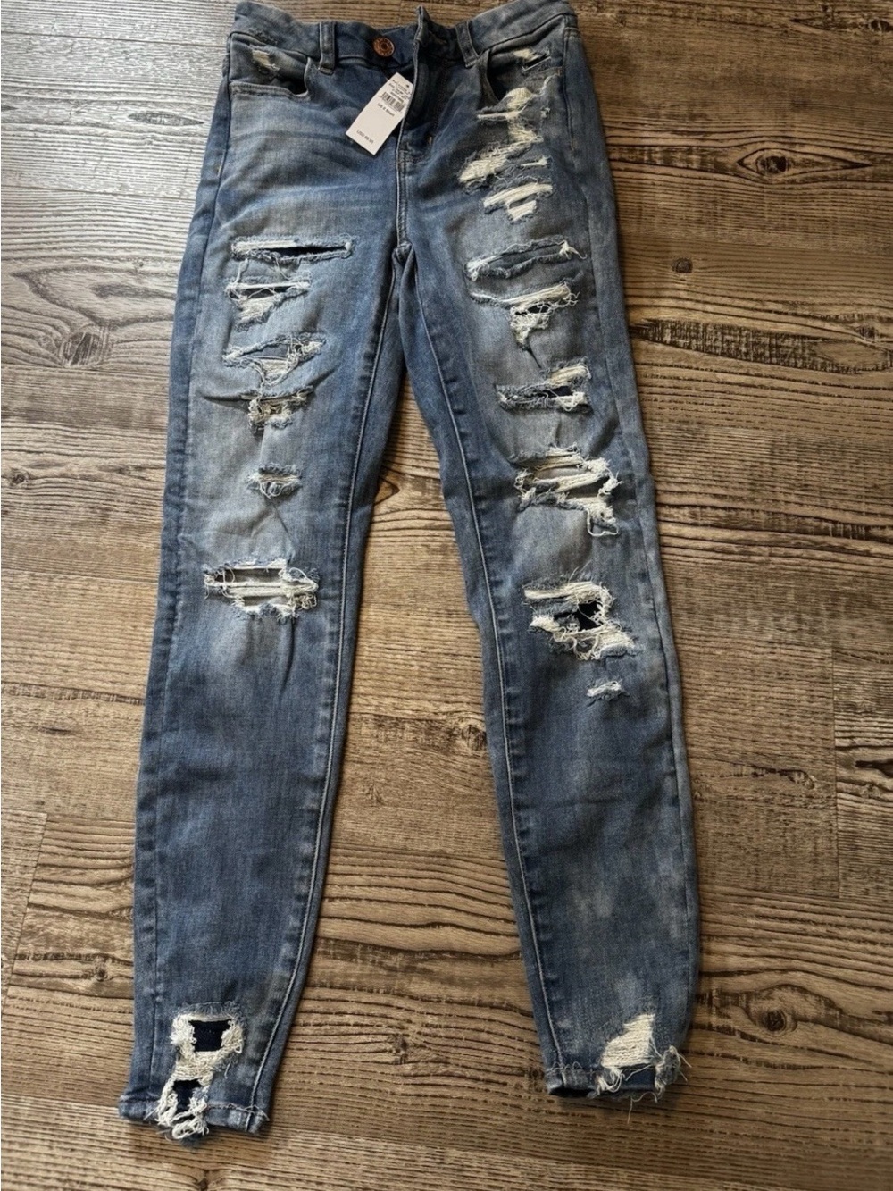 Women’s American Eagle Jean size 0 NWT Curvy Hi-Rise jegging jean